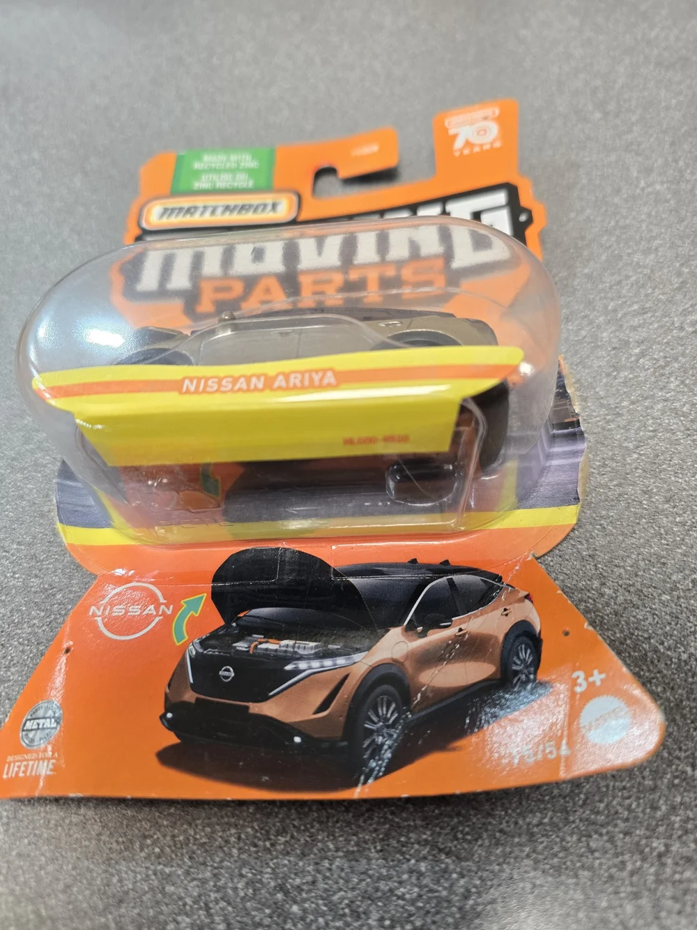 Match Metallic Gold Nissan Ariya Die-Cast Car